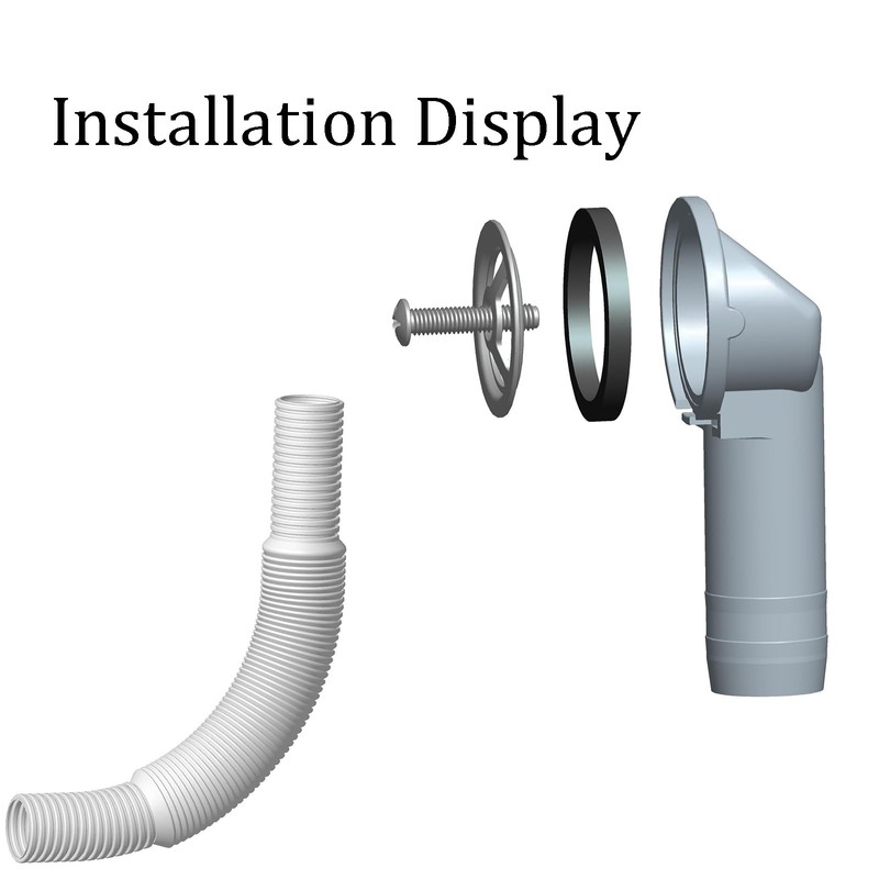 Sink Overflow Kit, Round Overflow Pipes, Sink Overflow, Scalable Overflow