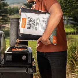 Traeger Grills Mesquite 100% All-Natural Wood Pellets for Smokers and Pellet Grills, BBQ, Bake, Roast, and Grill, 20 lb. Bag