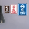 Signs ByLITA Portrait Round No Children Allowed Sign (Brushed Silver)