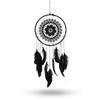 HERCHR Dream Catcher with Feathers,Feather Dream Catcher,Handmade Boho Crochet Lace