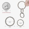 MecArmy Keychain, Titanium Carabiner EDC Key Ring Clip, Anti-Lost Quick