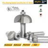 Akylin 4pcs Cove Router Bit Set,1/2" Shank,Radius 3/16",1/4",7/16", and 9/16",Cove