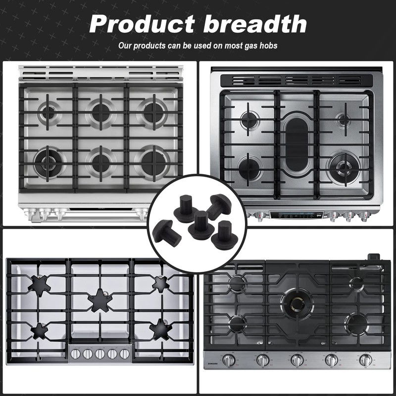Rubber Grate Feet Kit for Bosch/Thermador 413552 - Stove Range