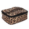 2pcs Leopard Print Makeup Bag Waterproof Multifunction Large Capacity Leopard