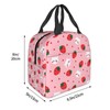 Dkoalhia - Lonchera con aislamiento de fresa con bolsillo reutilizable