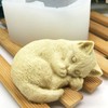 2Pcs Silicone Cat Mold 3D Cat Rose Soap Mold Silicone