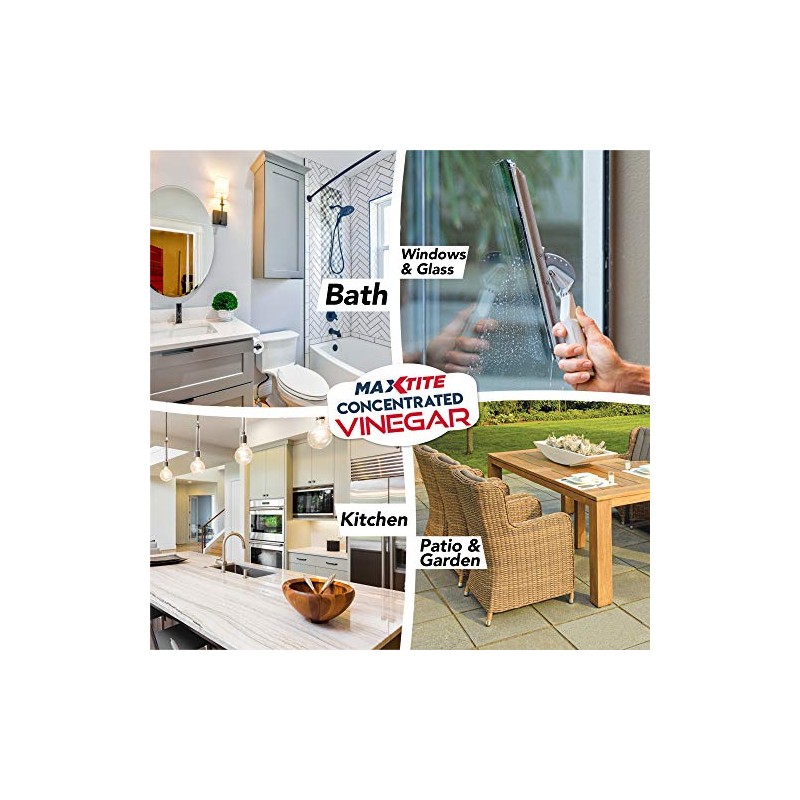 MAXTITE Ultra-Strength 45% Vinegar for Home & Garden Cleaning (32
