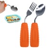 EZ Assistive Adaptive Weighted Utensils Set – Spoon and Fork