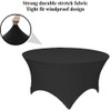 spandex table cloth (black, 5ft round 150x75cm)