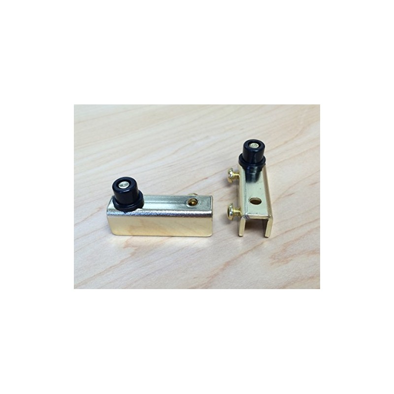 Glass Door Pivot Hinge with Metal Screws in Polished Brass