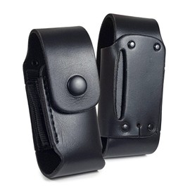 TUFF LUV Genuine Leather Holster Case [Compatible with] Leatherman Wave/Wave Plus - Black