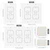 Wall Electric Outlets Insulation Gaskets - 60pcs Set Energy Efficiency