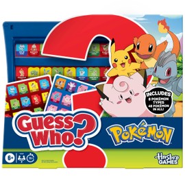Guess Who? Pokémon Edition Game | 48 Pokémon | Fun Kids Board Games for Families | 2 Players | 15 Mins. | Travel Friendly | Ages 6+