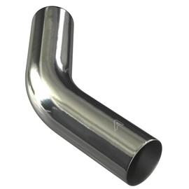 57mm (2.25 Inch) OD Stainless Steel 304 Pipe Fitting 45 Degree Elbow Exhaust - 150mm (6 Inch) Long Legs