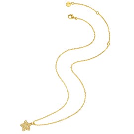 GLANZSTÜCKE MÜNCHEN Lulus Little Things Children's Necklace 925 Sterling Silver with Zirconia, Silver, Cubic Zirconia