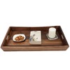 MAGIGO 22 x 14 Inches Large Rectangle Curved Black Walnut