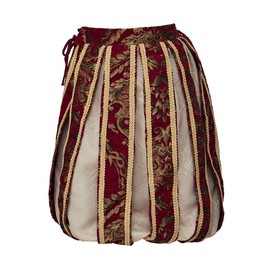 CosplayDiy Tudor Pants Mens Renaissance Tudor Costume Pants Medieval Royal Brocade Pants Red XL