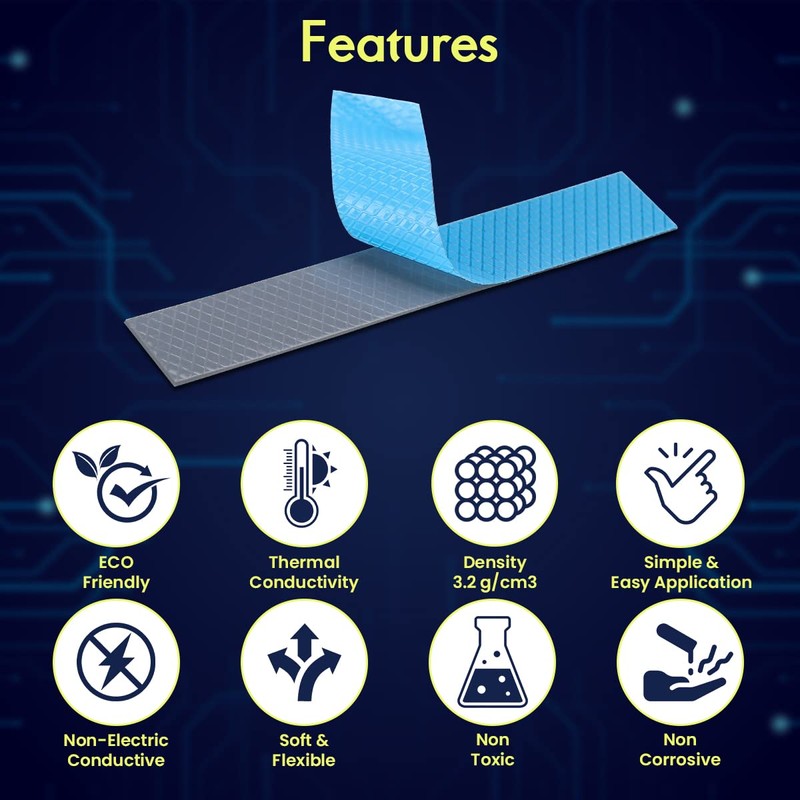 Gelid Solutions GP-Ultimate - Thermal Pad 120x20x1.0mm (2pcs). Excellent Heat