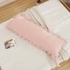 Pink Body Pillow Cover 20x54inches Long Pillowcase Ruffled Pillowcases Shabby