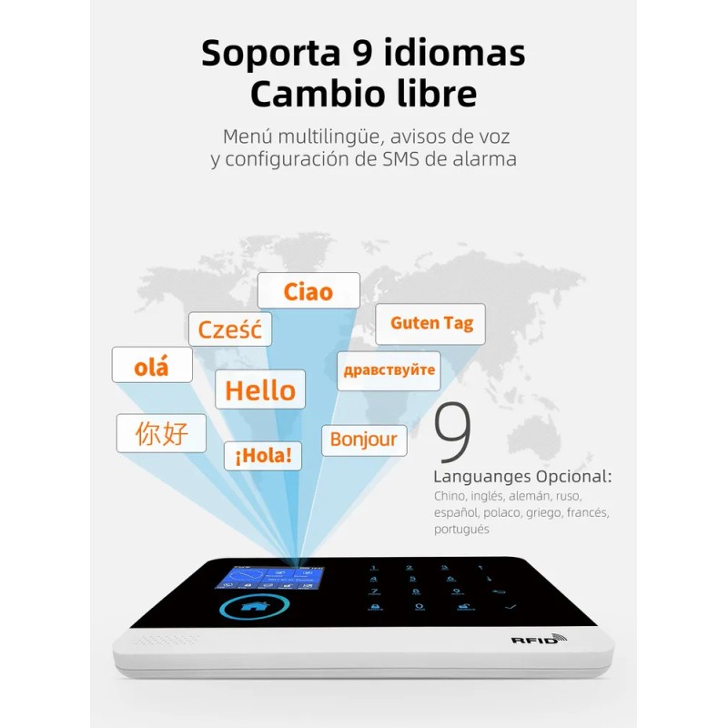 Sistema De Alarma Wifi Gsm Tuya Smart Life App Control