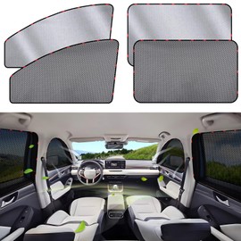ZATOOTO Sonnenschutz Auto Baby 4 Stück, Magnetischer Autofenster Sonnenschutz Kinder, Fenster Verdunkelung Sichtschutz Seitenscheibe Vorhang, Hitzeschutz UV-Schutz