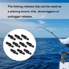 SAUYRASY 10Pcs Black Heavy Tension Snap Release Clips for Kites