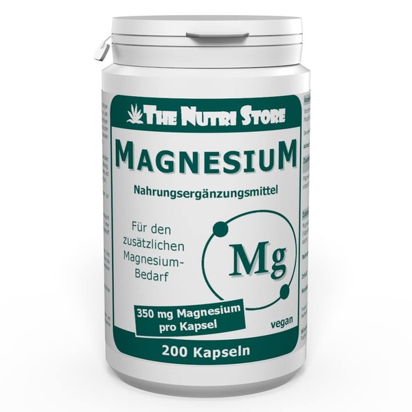 Magnesium 350 mg Vegan Capsules Pack of 200