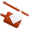 Luggage Bag Tags Leather Travel ID Labels Suitcase Name Tags