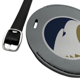 Graphics & More Georgia Southern Primary Logo Round Leather Luggage Card Suitcase Carry-On ID Tag