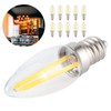 10Pcs E12 Long Filament Small LED Light Bulbs Dimmable Lamp