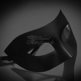 Couple's Masquerade Masks | Luxury Masquerade Masks Black/Black