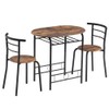 FCH 3 Piece Small Dining Table Set for 2, Oval