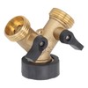 2 Way Ball Valve Durable Brass Plastic Valve Switch 3/4in