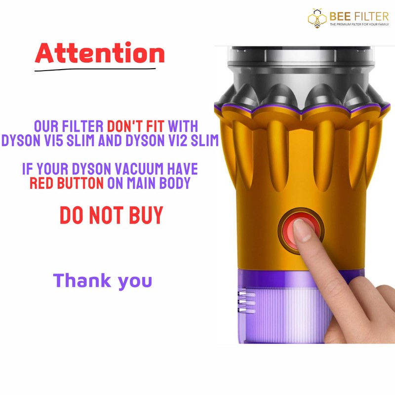 Dyson Vacuum Filter, 2 Premium Dyson V11 Filter Replacement, Compatible