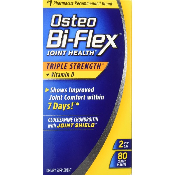 Osteo BiFlex Triple Strength Glucosamine Chondroitin Joint Shield with Vitamin D, 80 Count