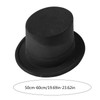 SUXINRY Magician's Top Hat for Adults, Black Color, Unisex, All
