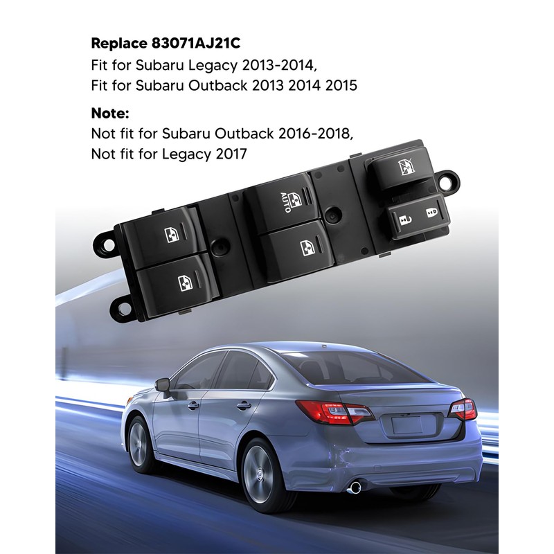 Driver Side Master Power Window Control Switch Front Left Fit