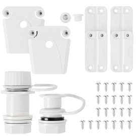 Replacement Parts Kit for Igloo Coolers - Plastic Hinges, Latches, Screws, Threaded Drain Plug and Triple-Snap Drain Plug,Compatible with Igloo Cooler