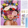 GAROMIA Paint by Numbers Adult DIY Girls Painting Colourful Flowers