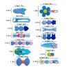 14 PCS Dopamine new fashion children's hair clip Cute kids