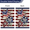Heyfibro 4th Of July Patriotic Garden Flag 12x18 Double Sided