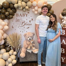 Baby In Bloom Baby Shower - Baby In Bloom Baby Shower Decorations,Baby In Bloom Sign,Baby In Bloom Backdrop,Baby Shower,Gender Reveal Girl or Boy Baby Shower,Backdrop Pregnancy Party Supplies Decor