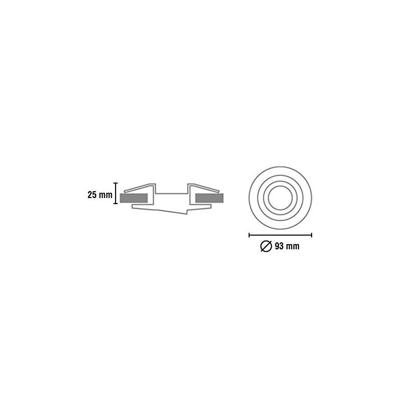 Wonderlamp W-E000003 Classic Classic - Recessed Round Lighting, Bulb socket