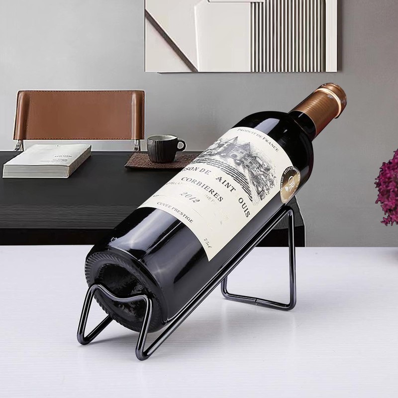 SuproBarware Stainless Steel Single Bottle Wine Rack - Set of