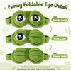 3D Frog Sleep Mask, Frog Eye Mask for Sleeping Adjustable