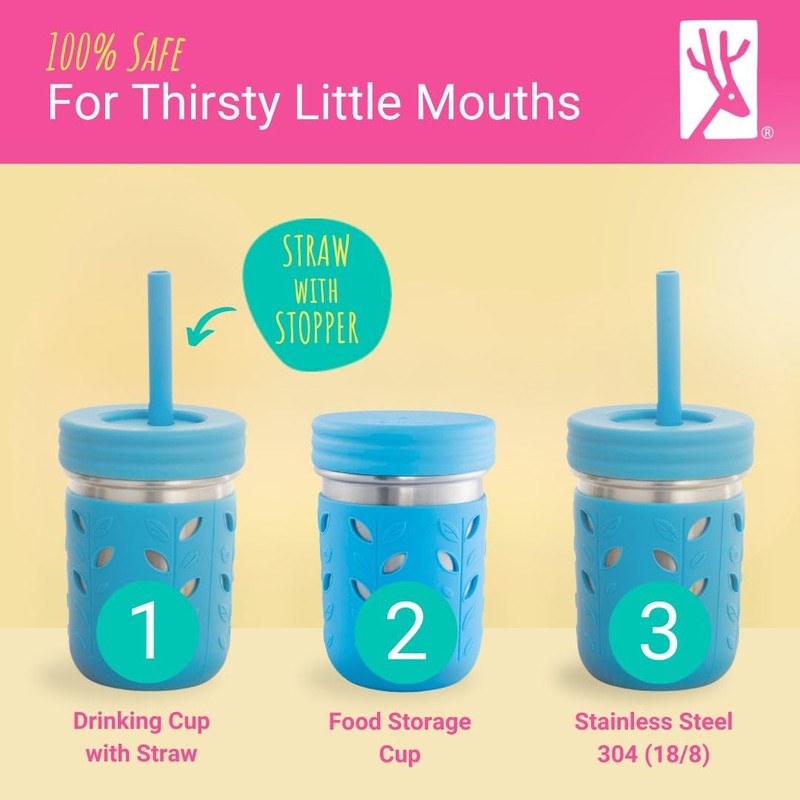 Elk and Friends 14oz Stainless Steel Kids + Toddler Drinking