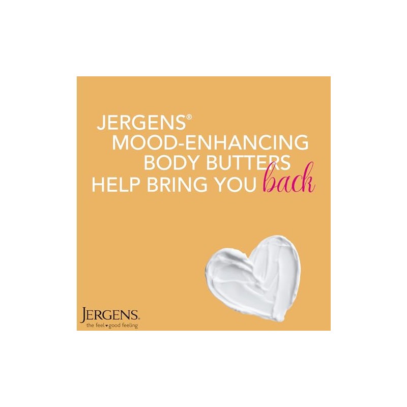 Jergens Sweet Citrus Body Butter Moisturizer, 7 Ounce Lotion, with