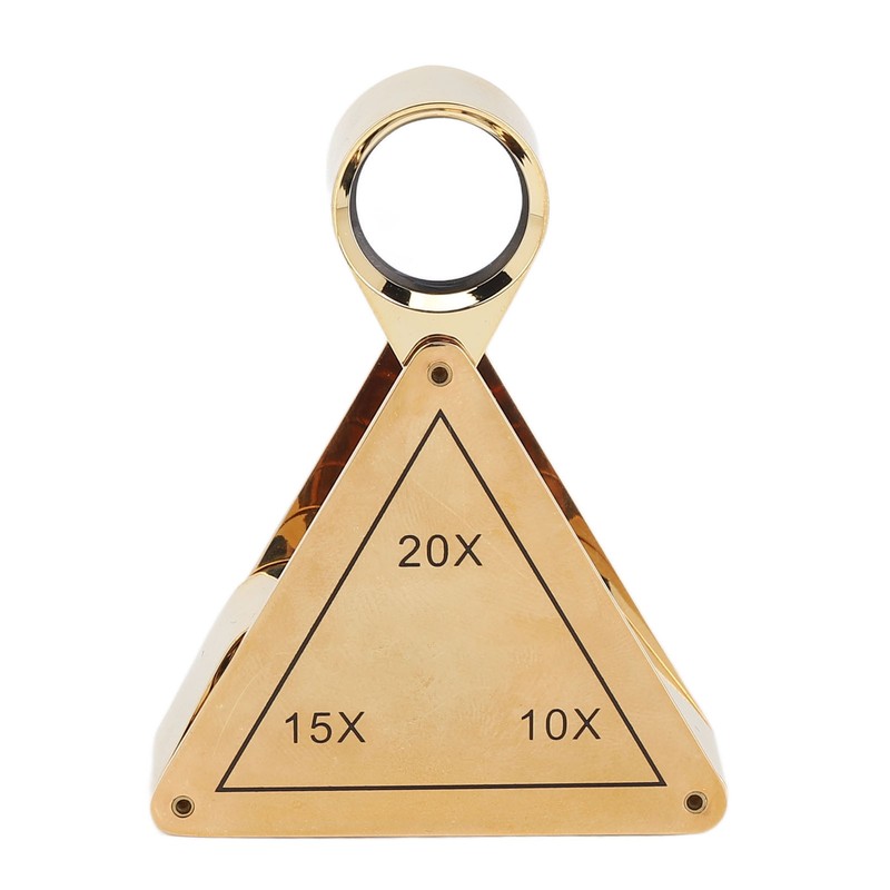 10X 15X 20X Folding Magnifying Glass Portable Pocket Magnifier for