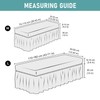 GERLNF Stretch Dining Bench Cover, Soft Seersucker Bench Slipcover with
