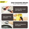 Soap Dispensing Scrubbing Brush with Handle - Efficient Washing Up